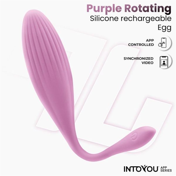 Huevo Vibrador con Bolas Internas con Rotación y APP USB - imagen 9