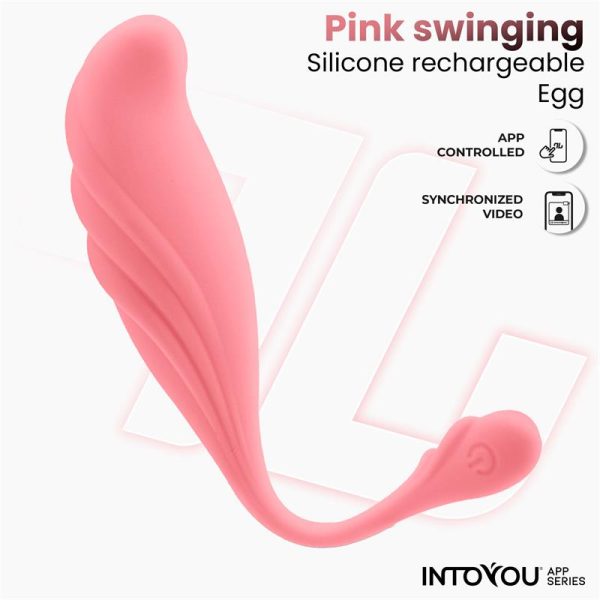 Huevo Vibrador con Movimiento Waving con APP USB - imagen 8