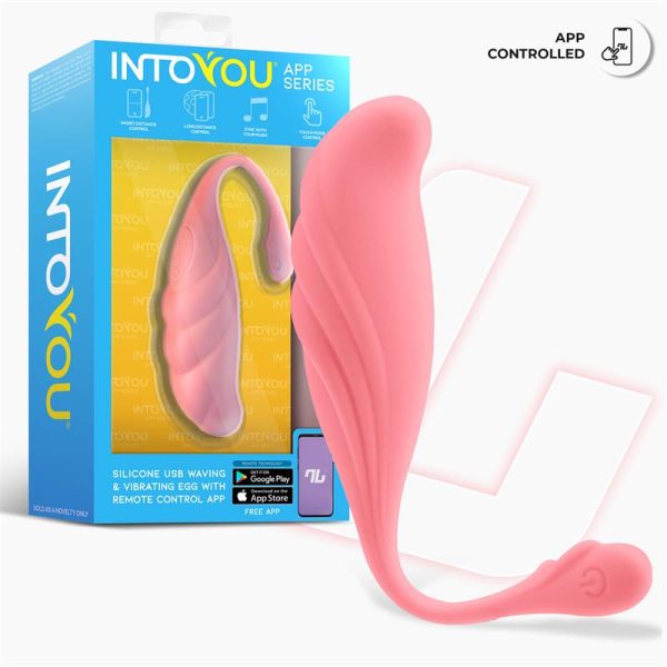 Huevo Vibrador con Movimiento Waving con APP USB - imagen 7