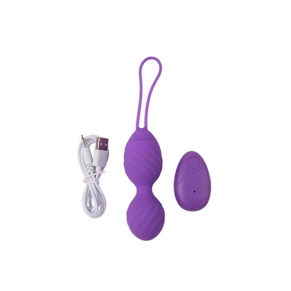 Huevo Vibrador Control Remoto Ridged USB Silicona 7.4 - imagen 2