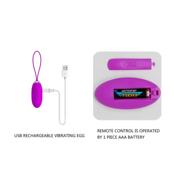 Huevo Vibrador Joanna USB Purpura - imagen 8