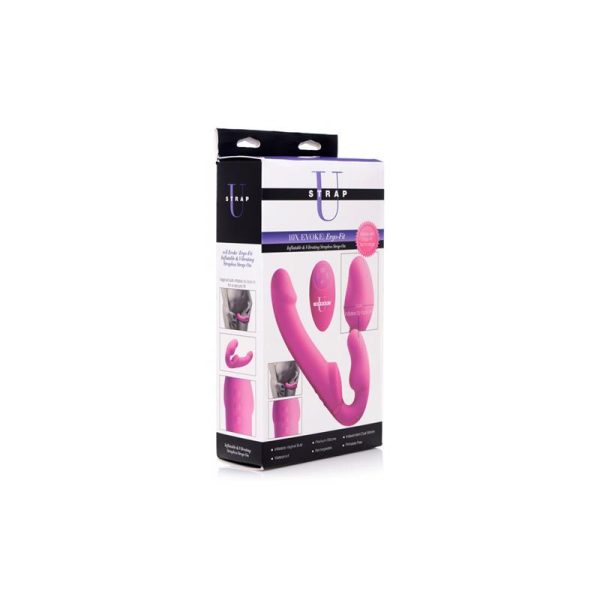 Inflatable Vibrador Doble Funcion Inflable Control Remoto Rosa - imagen 2