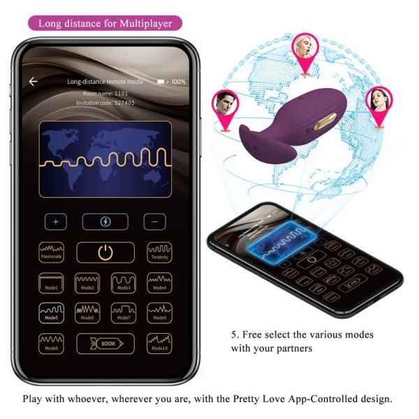 Jefferson Plug Anal con Vibración y Electroshock con APP - imagen 12