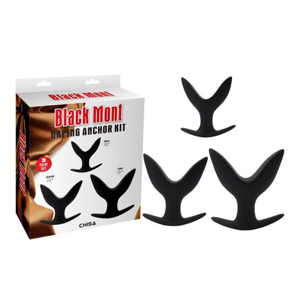 Kit 3 Plug Gaping Anchor Silicona Negro - imagen 5