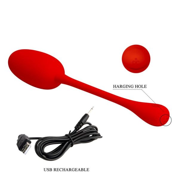 Knucker Huevo Vibrador Rojo - imagen 3