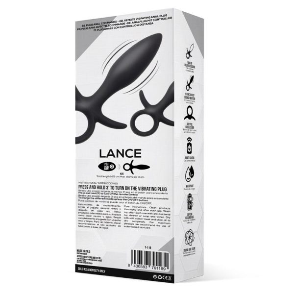 Lance Plug Anal Control Remoto Silicona Liquida USB - imagen 3