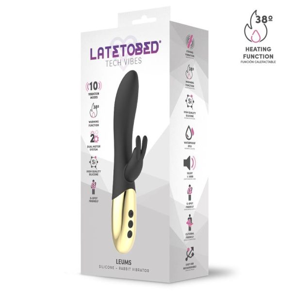 Leums Vibrador Rabbit con Función de Calor Punto G USB Magnético - imagen 4