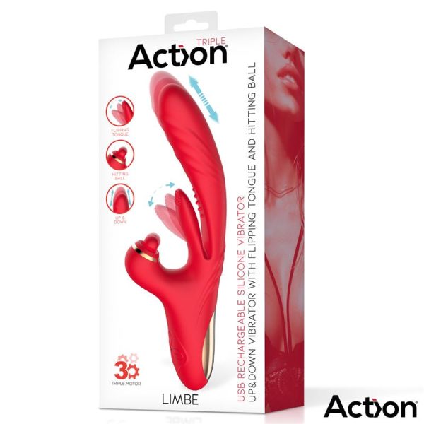 Limbe Vibrador con Lengua Flip-Flap, Bola Percutora y Up and Down - imagen 3
