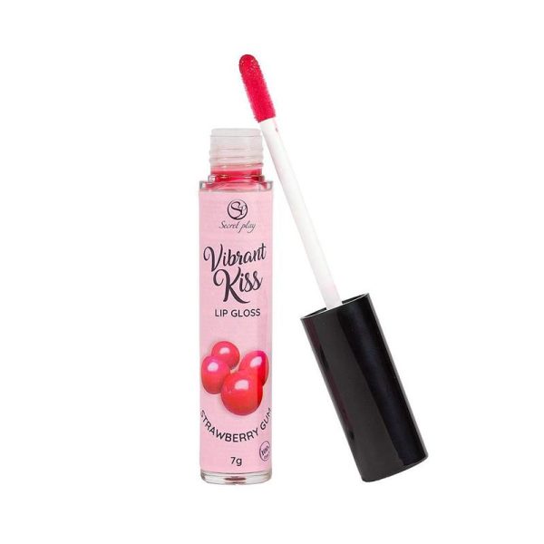 Lip Gloss Vibrant Kiss Sabor Chicle de fresa - imagen 4
