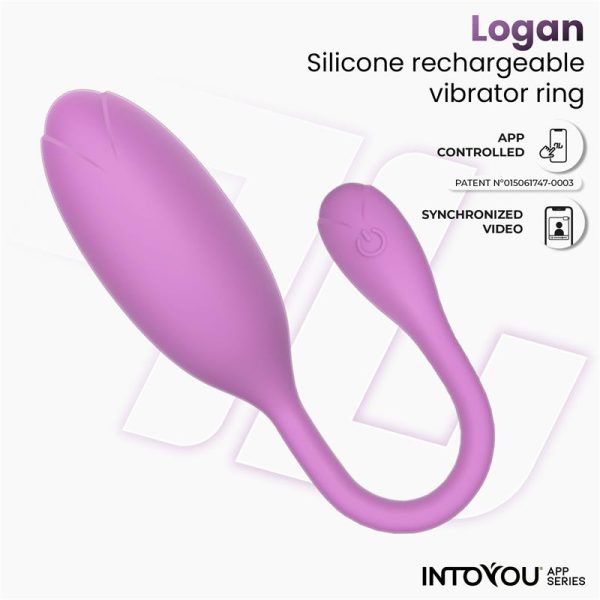 Logan Huevo Vibrador con APP Unibody Púrpura - imagen 8