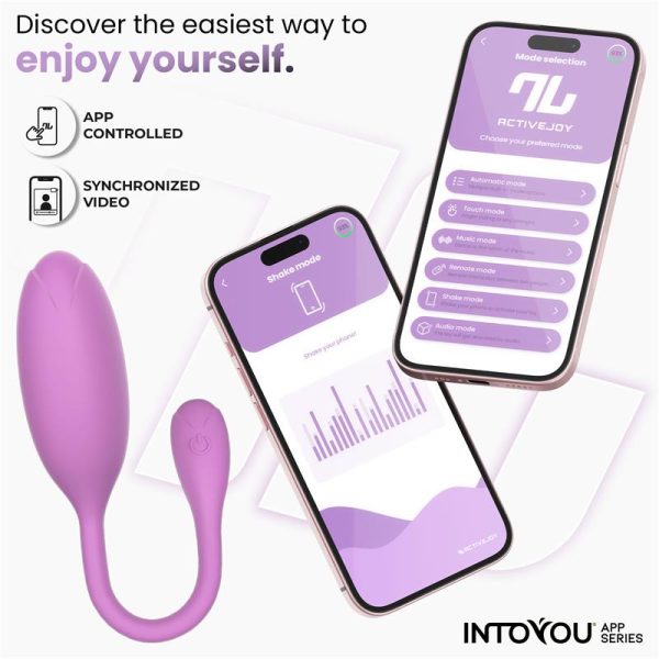 Logan Huevo Vibrador con APP Unibody Púrpura - imagen 9
