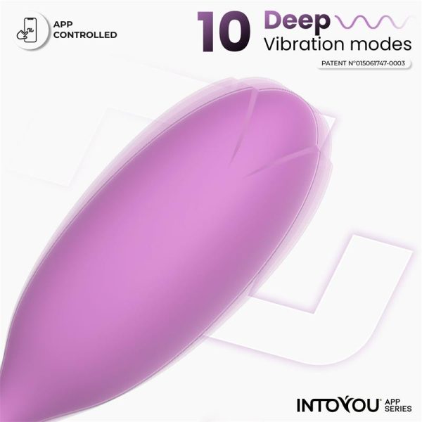 Logan Huevo Vibrador con APP Unibody Púrpura - imagen 3
