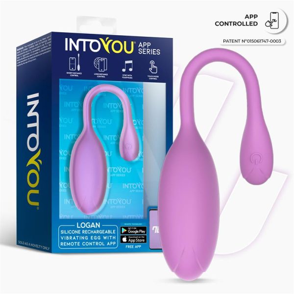 Logan Huevo Vibrador con APP Unibody Púrpura - imagen 4