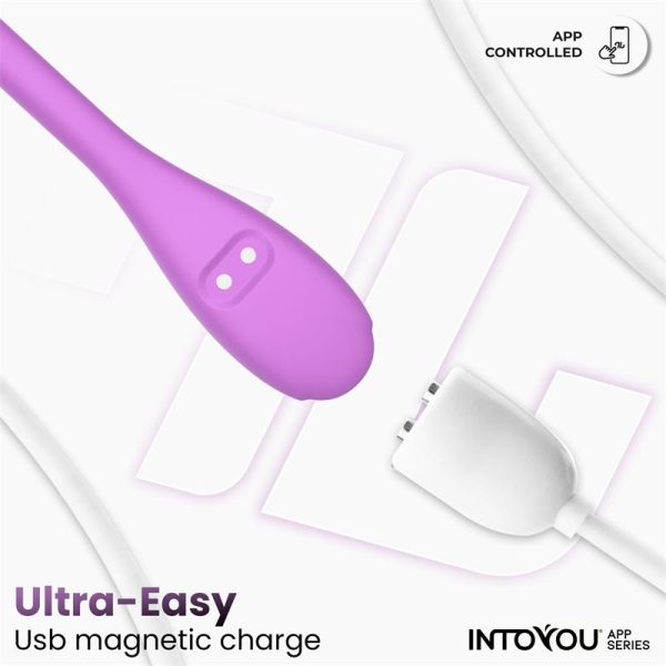 Logan Huevo Vibrador con APP Unibody Púrpura - imagen 7