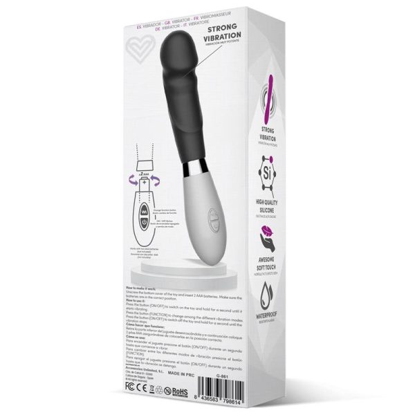 Louver Vibrador Silicona Negro - imagen 4