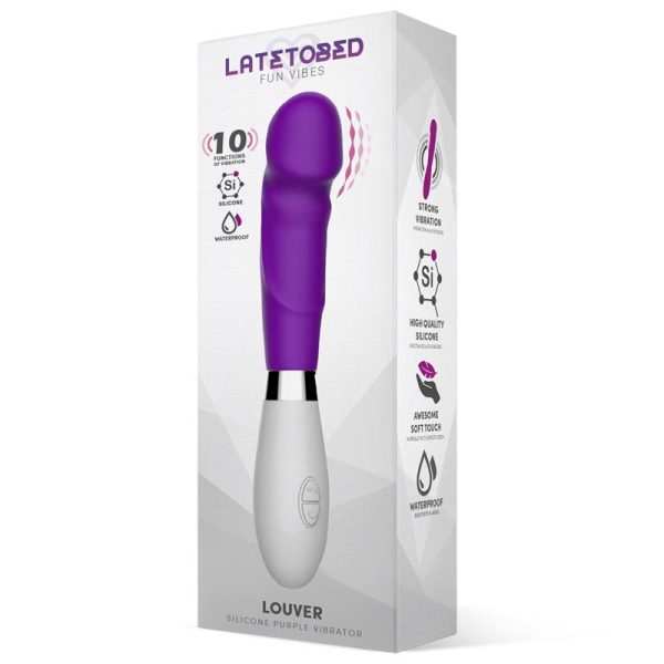 Louver Vibrador Silicona Púrpura - imagen 4