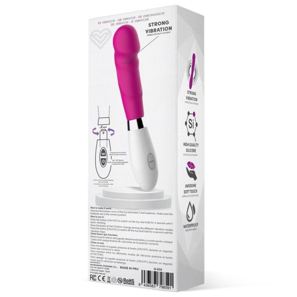 Louver Vibrador Silicona Rosa - imagen 4