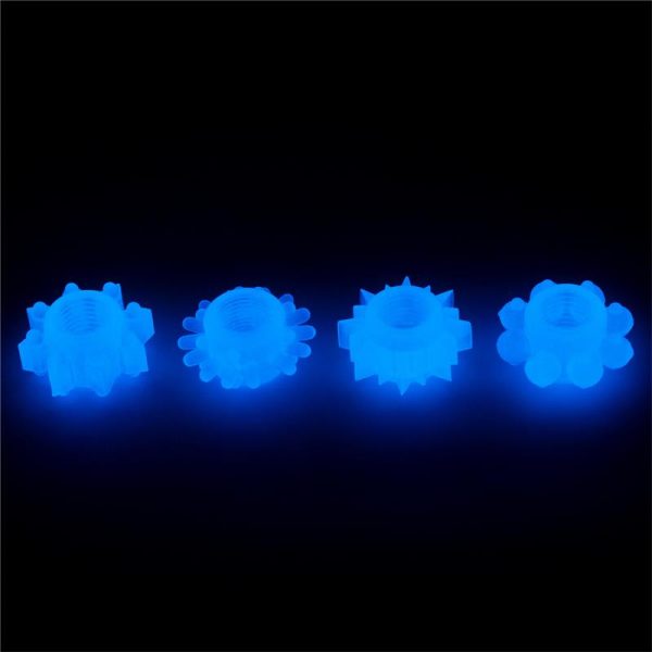 Lumino Play Set 4 Anillo para el Pene Luz Azul - imagen 3