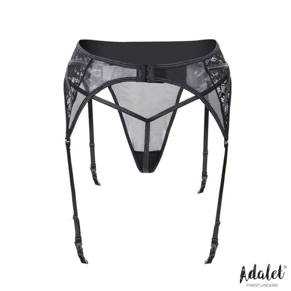Luva Set de Liguero con Encaje Floral y Tanga - imagen 3