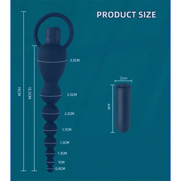 Marbe Cadena Anal con Vibración USB Silicona - imagen 10