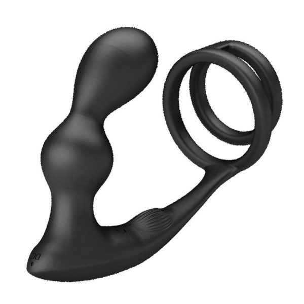 Marshall Plug Anal con Vibración y Anillo para el Pene y Testículos - imagen 3