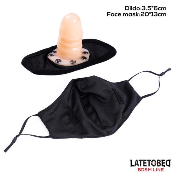 Mascarilla con Accesorio de Dildo 6 cm Desmontable - imagen 3