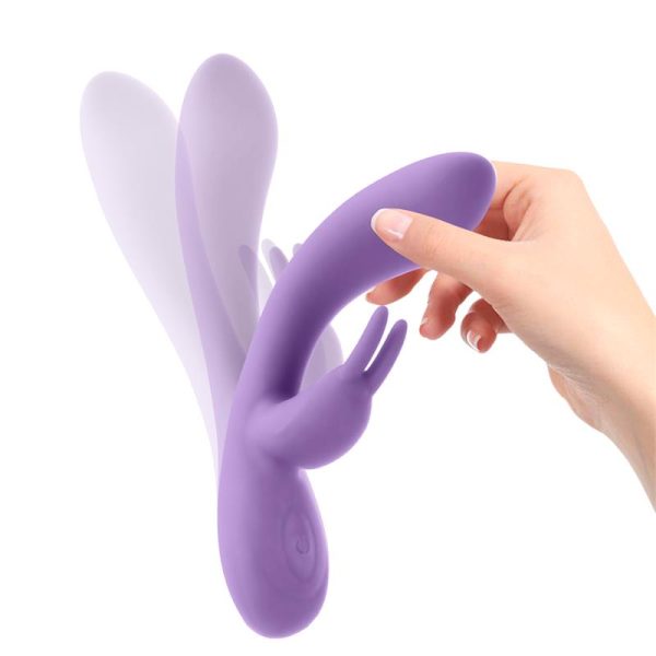 Mauve Vibrador Unibody Silicona Líquida USB Púrpura - imagen 4