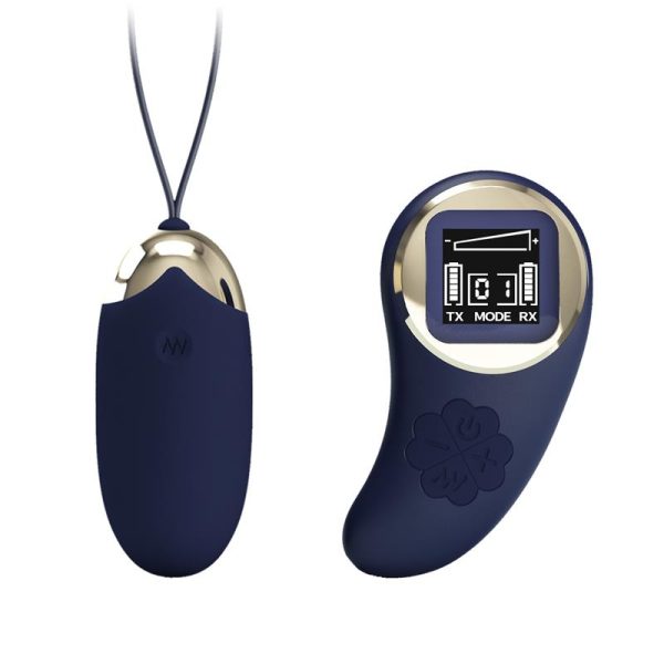Mina Huevo Vibrador con Control Remoto Pantalla Digital Azul - imagen 3