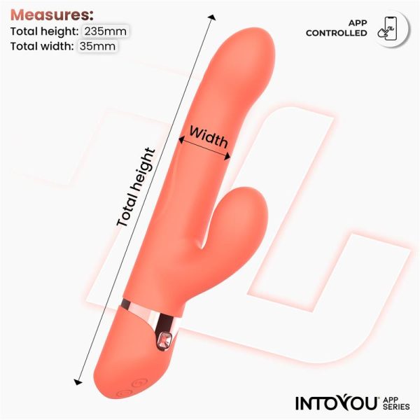 Mindy Vibrador con Anillo de Bolas Up and Down, Finger y Pulsación con APP - imagen 3