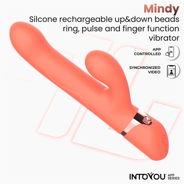 Mindy Vibrador con Anillo de Bolas Up and Down, Finger y Pulsación con APP - imagen 9