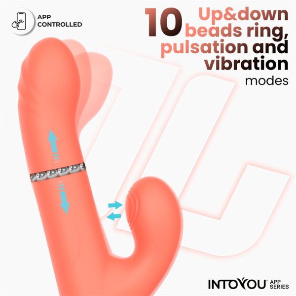 Mindy Vibrador con Anillo de Bolas Up and Down, Finger y Pulsación con APP - imagen 6