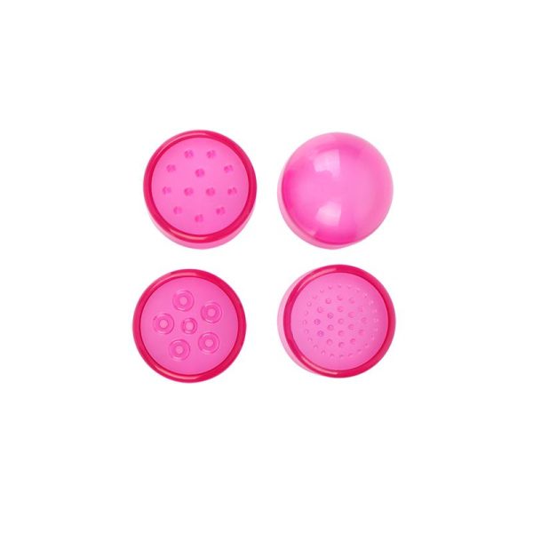 Mini Masajeador 3 Cabezales Rosa - imagen 2