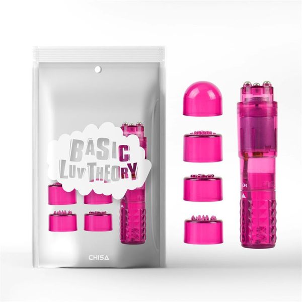 Mini Masajeador 3 Cabezales Rosa - imagen 5