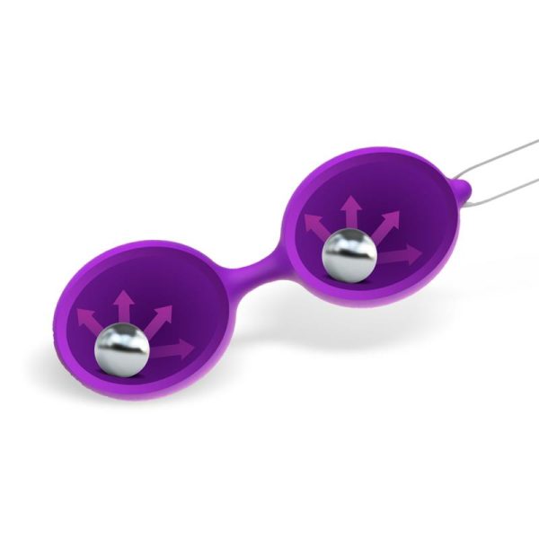 Misha Bola de Kegel Doble Silicona Púrpura - imagen 4