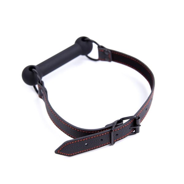 Mordaza de Hueso Ajustable Silicona Negro - imagen 2