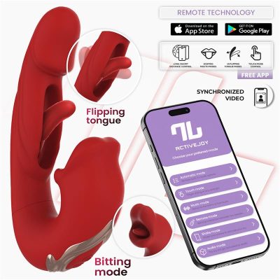 Mouty Vibrador con Función de Mordisqueo y Flipping con App