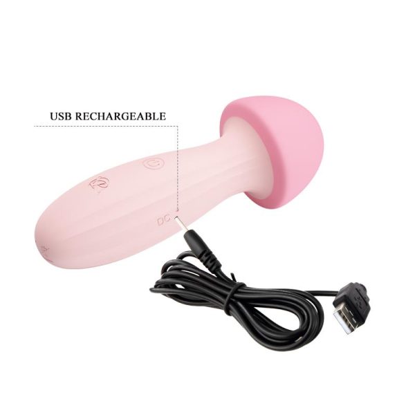 Mushroom Vibrador/Masajeador Silicona USB - imagen 8