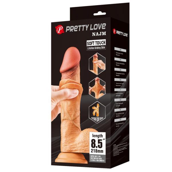 Dildo Realista Piel Deslizante 21.8 cm - imagen 6