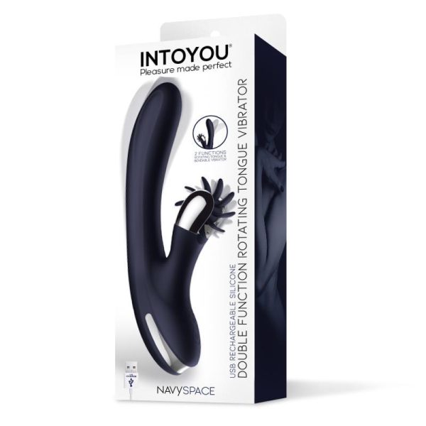 Navyspace Vibrador con Lenguas Rotadoras Azul - imagen 4