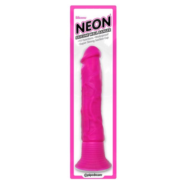 Neon Vibrador de Silicona Wall Banger Rosa - imagen 2