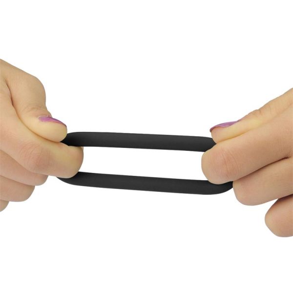 Pack de 3 Anillos para el Pene Power Plus Negro - imagen 2