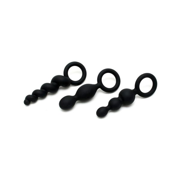 Pack de 3 Plugs Silicona Negro - imagen 2