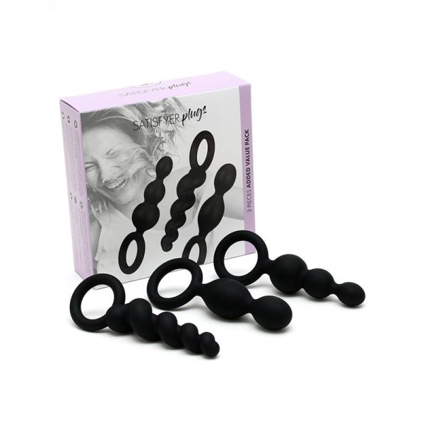 Pack de 3 Plugs Silicona Negro - imagen 5