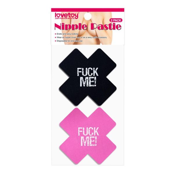Pack Pezoneras Cruz Negro y Rosa FUCK ME - imagen 3