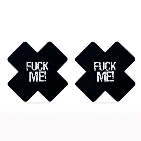 Pack Pezoneras Cruz Negro y Rosa FUCK ME - imagen 4