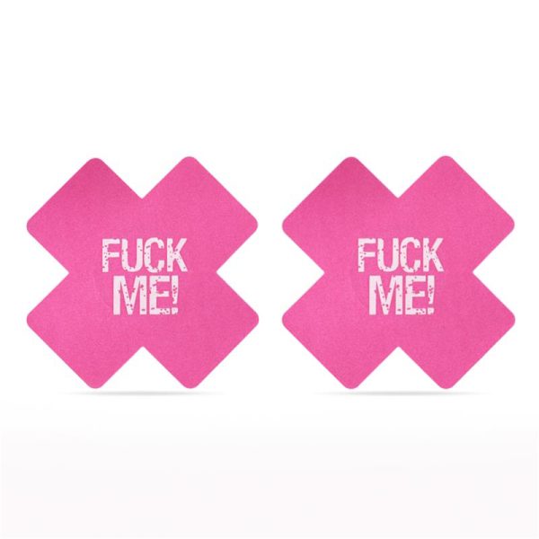 Pack Pezoneras Cruz Negro y Rosa FUCK ME - imagen 5
