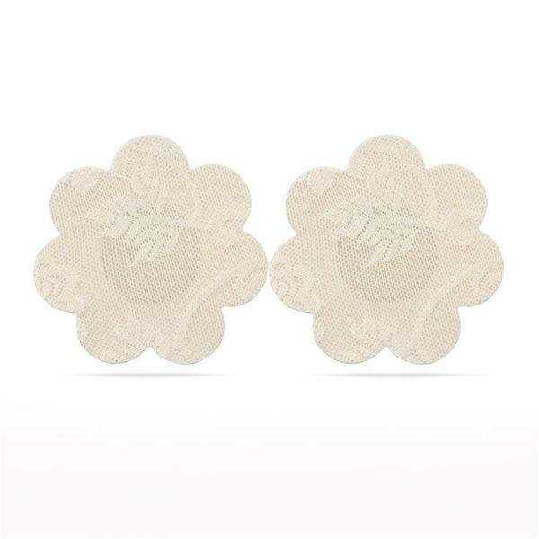 Pack Pezoneras Flor y Corazón Beige - imagen 4