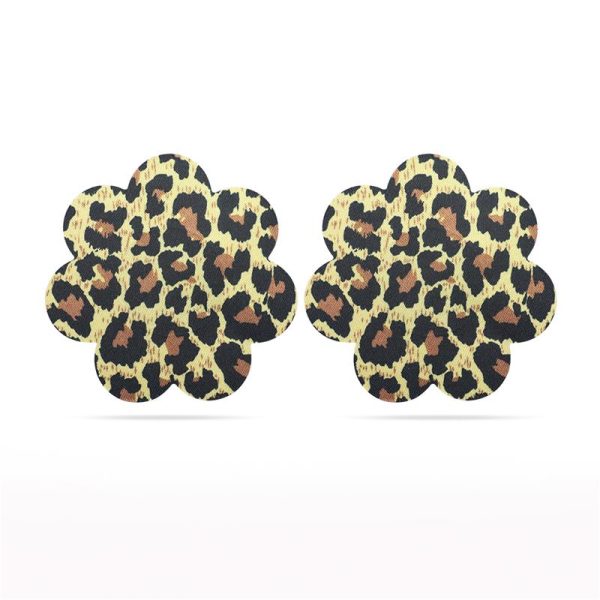 Pack Pezoneras Flor y Corazón  Leopardo - imagen 2
