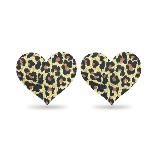 Pack Pezoneras Flor y Corazón  Leopardo - imagen 3