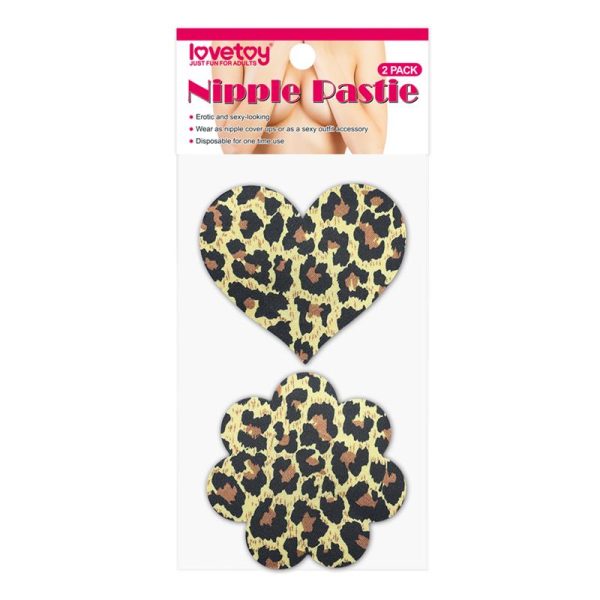 Pack Pezoneras Flor y Corazón  Leopardo - imagen 5